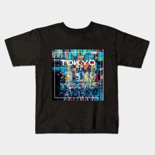 Tokyo city - neon night Kids T-Shirt